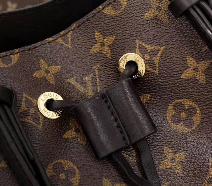 Replica Louis Vuitton Monogram Canvas NeoNoe MM In Black - Image 8