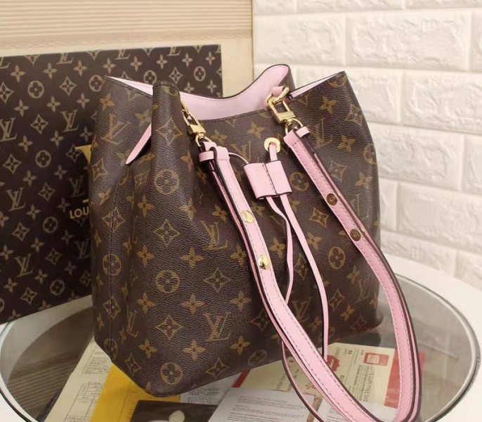 Replica Louis Vuitton Monogram Canvas NeoNoe MM In Rose Poudre - Image 2