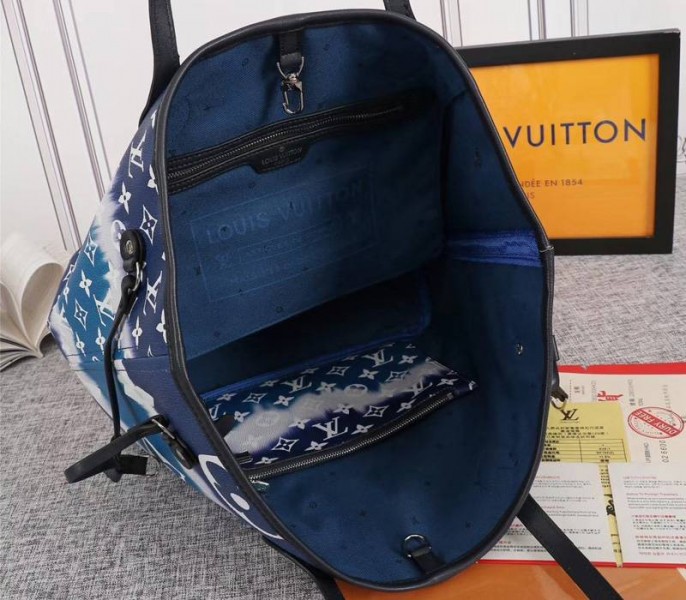 Dupe Louis Vuitton Escale Neverfull MM Tote Blue
