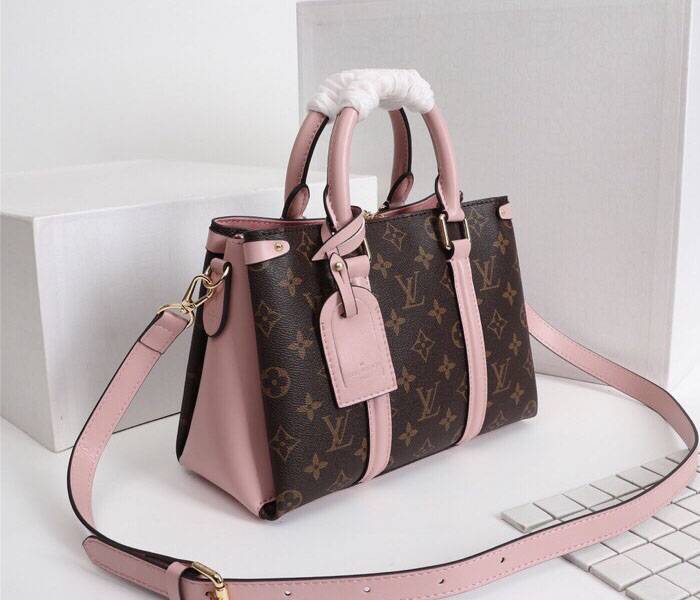 Replica Louis Vuitton Monogram Canvas Soufflot BB In Peach - Image 2