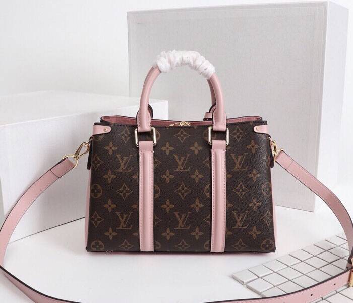 Replica Louis Vuitton Monogram Canvas Soufflot BB In Peach - Image 3