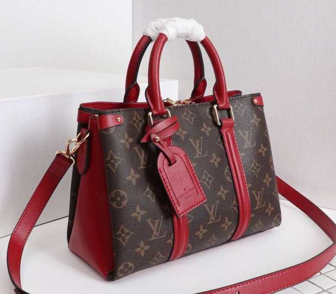 Replica Louis Vuitton Monogram Canvas Soufflot BB In Cerise Red - Image 2