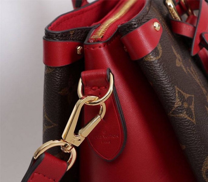 Replica Louis Vuitton Monogram Canvas Soufflot BB In Cerise Red - Image 8