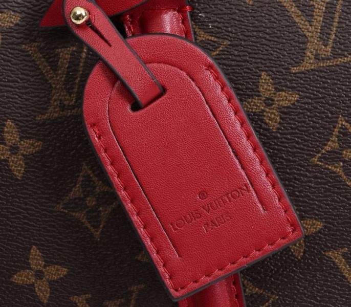 Replica Louis Vuitton Monogram Canvas Soufflot BB In Cerise Red - Image 9