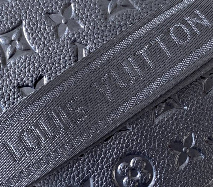 Knockoff Louis Vuitton Monogram Empreinte Petite Malle Souple Handbag In Black