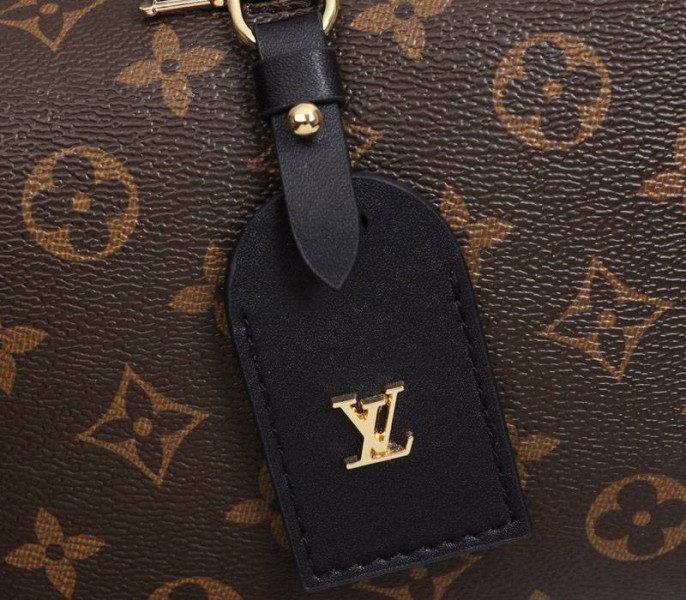 Replica Louis Vuitton Monogram Canvas Petite Malle Souple Handbag In Black