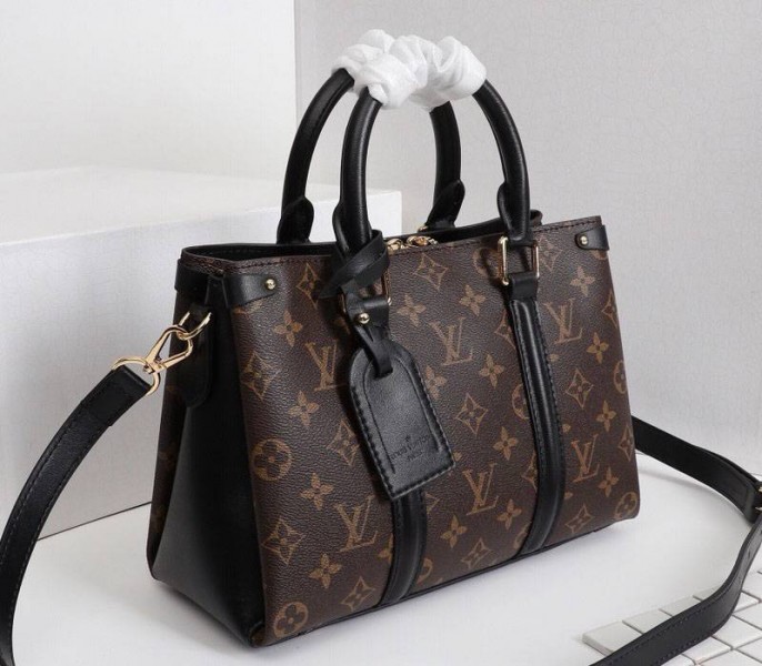 Replica Louis Vuitton Monogram Canvas Soufflot BB In Black - Image 2