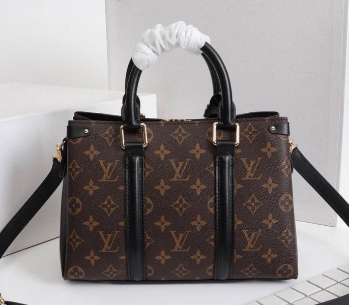 Replica Louis Vuitton Monogram Canvas Soufflot BB In Black - Image 3