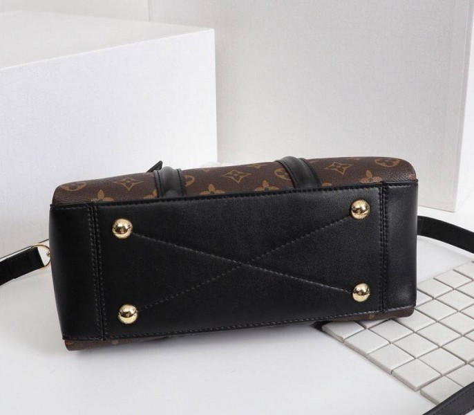 Replica Louis Vuitton Monogram Canvas Soufflot BB In Black - Image 4