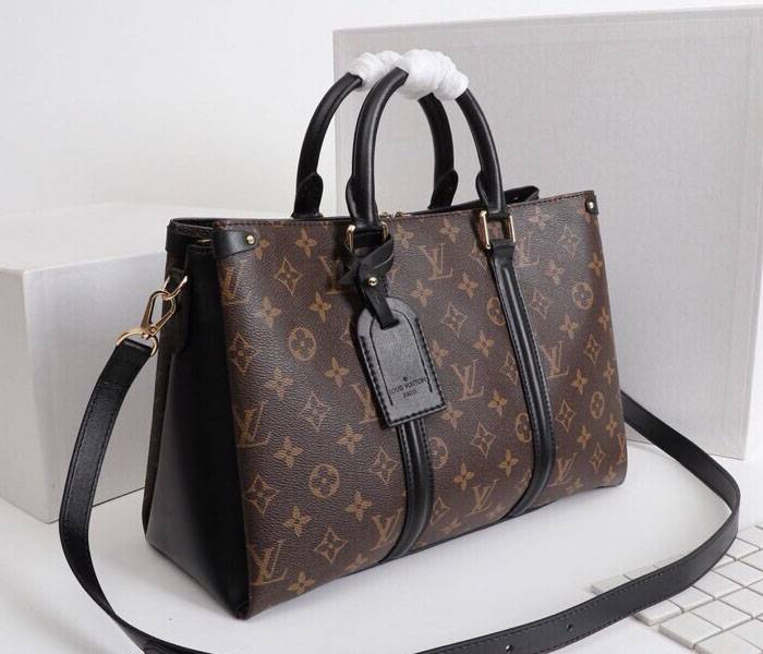 Replica Louis Vuitton Monogram Canvas Soufflot MM In Black - Image 2