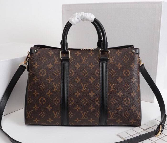 Replica Louis Vuitton Monogram Canvas Soufflot MM In Black - Image 3