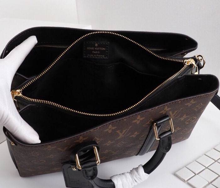 Replica Louis Vuitton Monogram Canvas Soufflot MM In Black - Image 5