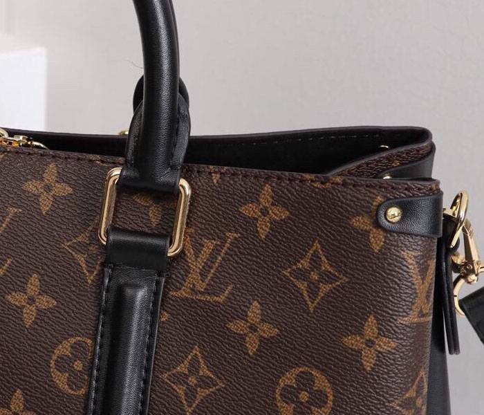 Replica Louis Vuitton Monogram Canvas Soufflot MM In Black - Image 7