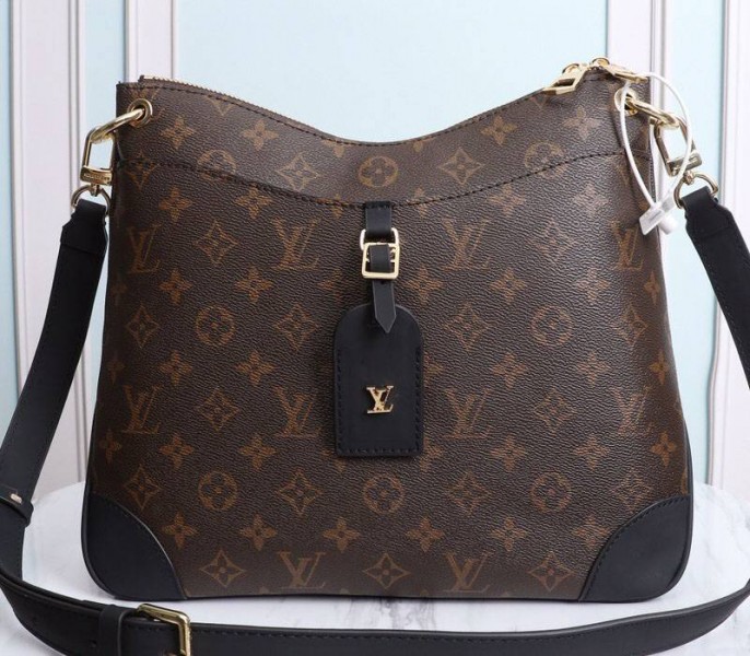 Replica Louis Vuitton Monogram Canvas Odeon MM In Black