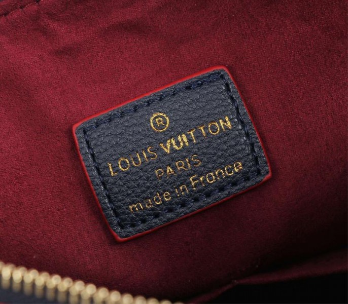 Replica Louis Vuitton Monogram Empreinte Leather Maida In Navy Blue - Image 6