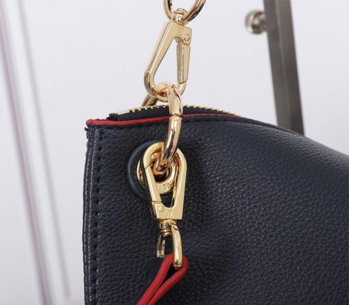 Replica Louis Vuitton Monogram Empreinte Leather Maida In Navy Blue - Image 9