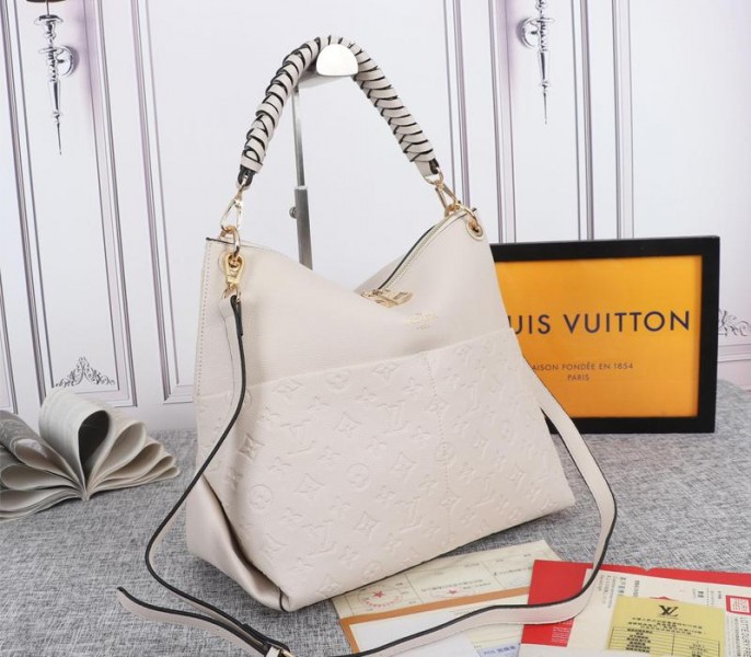 Replica Louis Vuitton Monogram Empreinte Leather Maida In Cream - Image 2