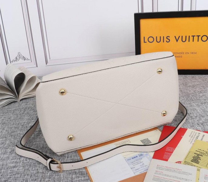 Replica Louis Vuitton Monogram Empreinte Leather Maida In Cream - Image 4