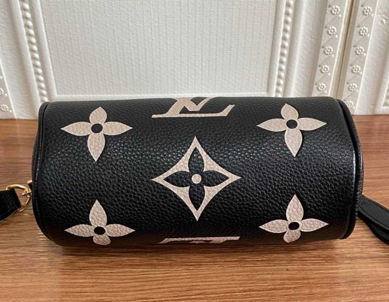 Replica Louis Vuitton Monogram Empreinte Papillon BB In Black And Beige - Image 5