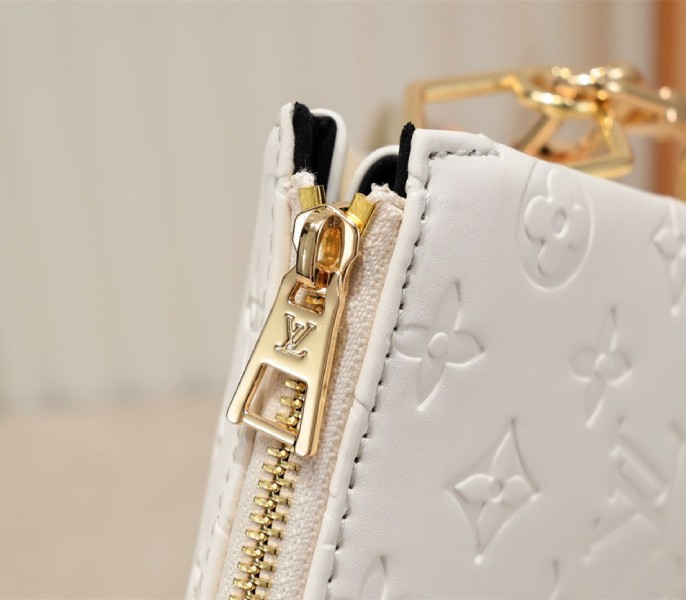Replica Louis Vuitton Coussin PM In Cream With Jacquard Strap - Image 9