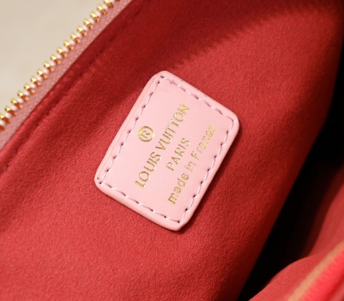 Replica Louis Vuitton Coussin PM In Light Pink With Jacquard Strap - Image 6