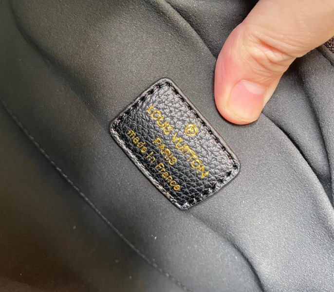 Replica Louis Vuitton Bicolor Monogram Empreinte Leather Bagatelle Mini In Black - Image 6