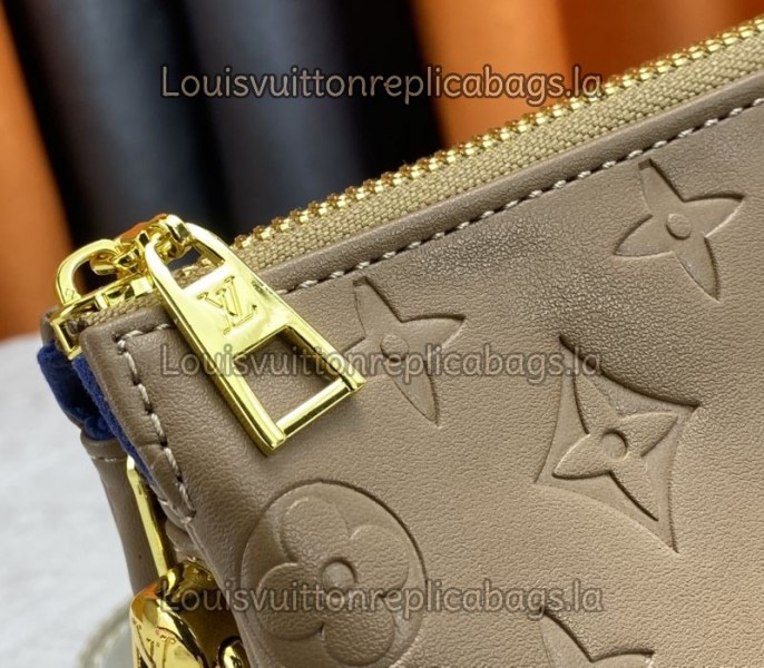 Replica Louis Vuitton Coussin PM In Taupe With Jacquard Strap - Image 7