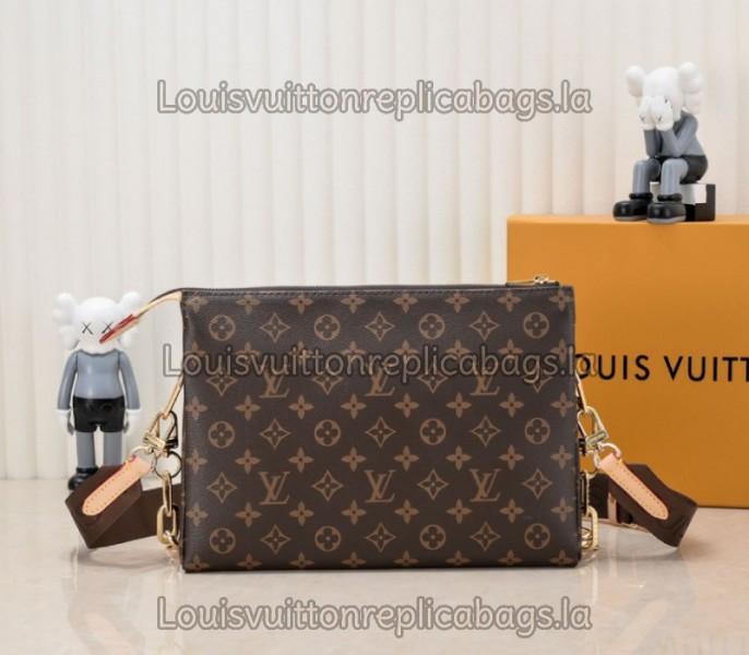 Replica Louis Vuitton Monogram Canvas Coussin MM With Jacquard Strap - Image 2