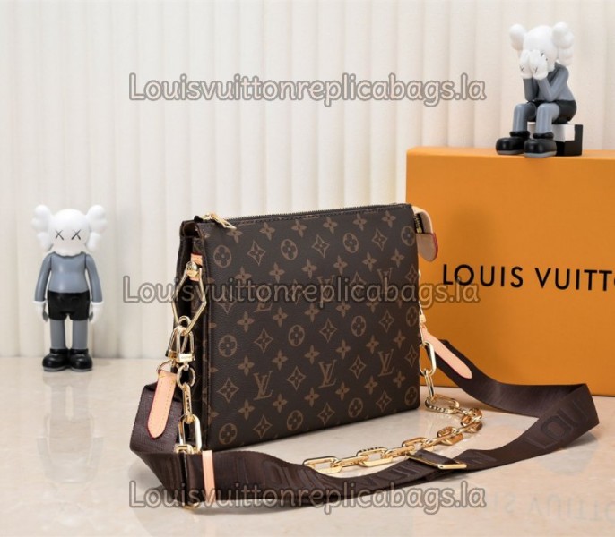 Replica Louis Vuitton Monogram Canvas Coussin PM With Jacquard Strap - Image 2
