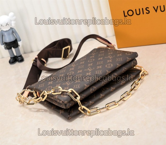 Replica Louis Vuitton Monogram Canvas Coussin PM With Jacquard Strap - Image 3
