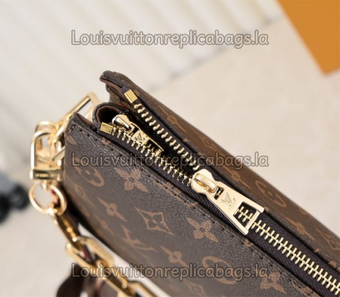 Replica Louis Vuitton Monogram Canvas Coussin PM With Jacquard Strap - Image 6