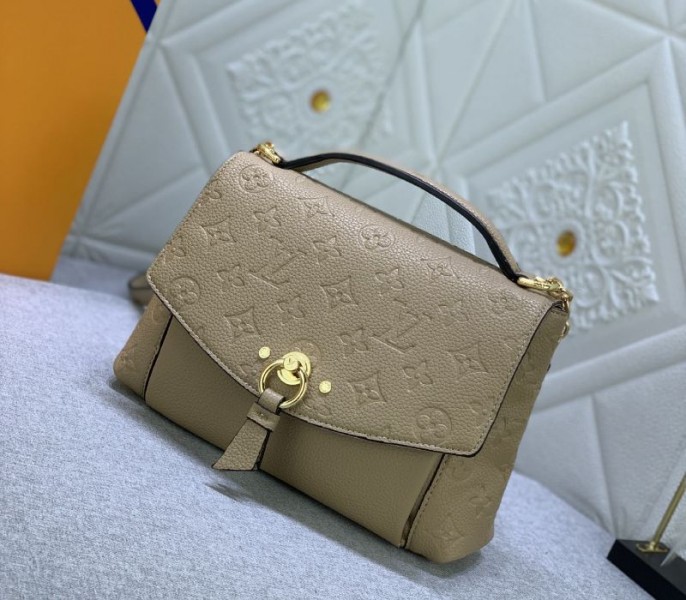 Replica Louis Vuitton Monogram Empreinte Leather Blanche BB In Beige - Image 2