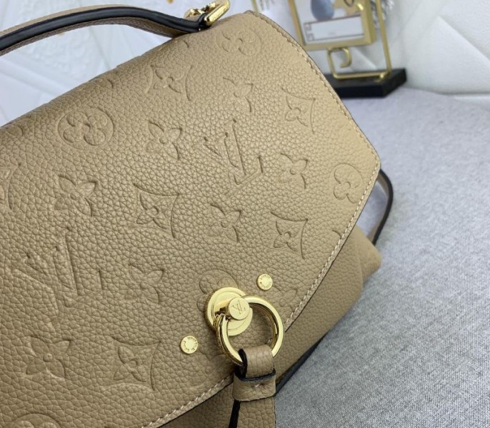 Replica Louis Vuitton Monogram Empreinte Leather Blanche BB In Beige - Image 3