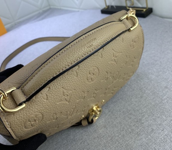 Replica Louis Vuitton Monogram Empreinte Leather Blanche BB In Beige - Image 4