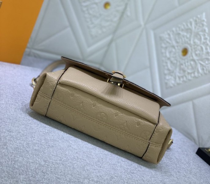 Replica Louis Vuitton Monogram Empreinte Leather Blanche BB In Beige - Image 5