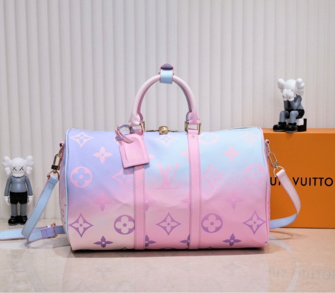 Replica Louis Vuitton Spring 2022 Keepall 45 In Sunrise Pastel