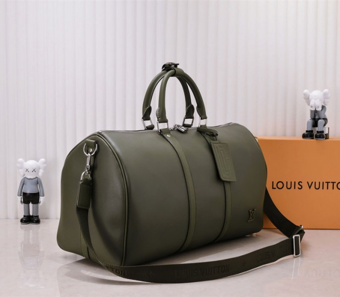 Replica Louis Vuitton Aerogram Keepall Bandouliere 50 In Khaki - Image 2