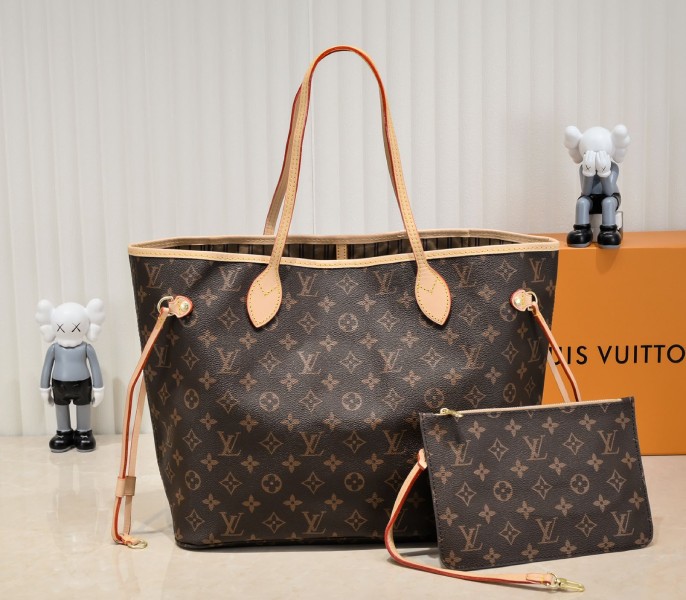 Replica Louis Vuitton Monogram Canvas Neverfull MM In Beige