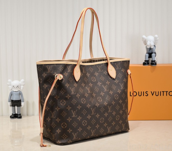 Replica Louis Vuitton Monogram Canvas Neverfull MM In Beige - Image 2