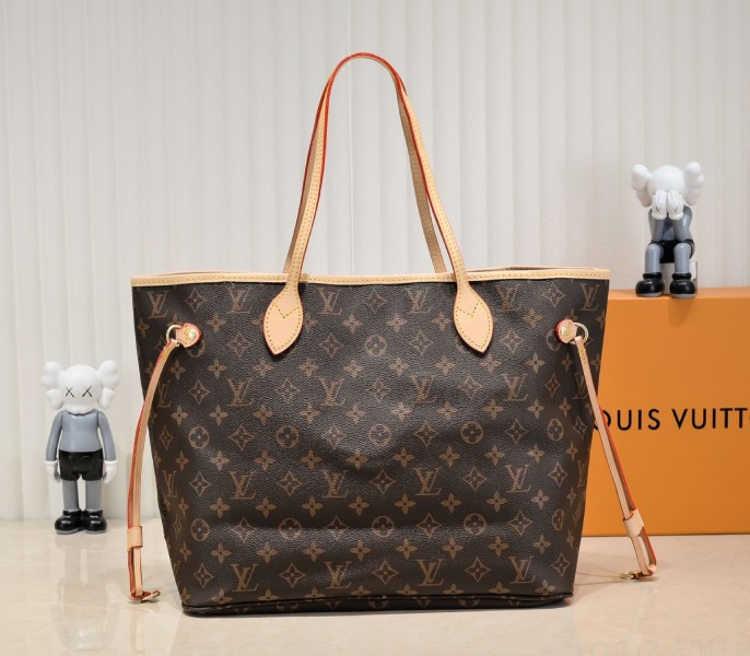 Replica Louis Vuitton Monogram Canvas Neverfull MM In Beige - Image 3