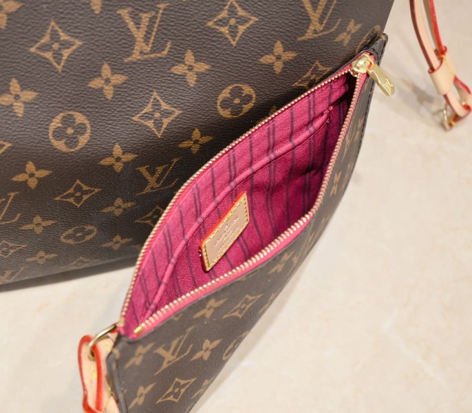 Replica Louis Vuitton Monogram Canvas Neverfull MM In Peony Pink - Image 9
