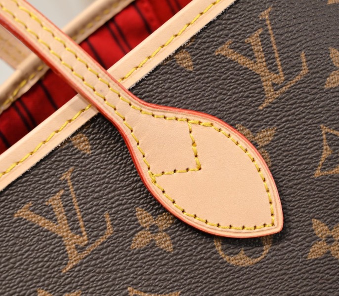 Replica Louis Vuitton Monogram Canvas Neverfull MM In Red - Image 5