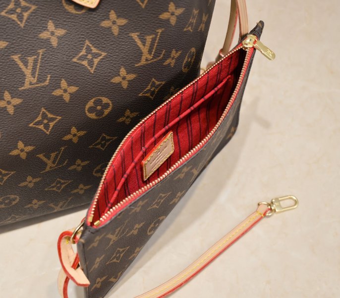 Replica Louis Vuitton Monogram Canvas Neverfull MM In Red - Image 8