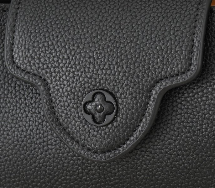 Replica Louis Vuitton Capucines East-West Mini In All Black - Image 8