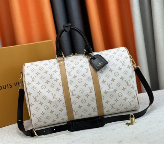 Replica Louis Vuitton Monogram Dune Keepall Bandouliere 45