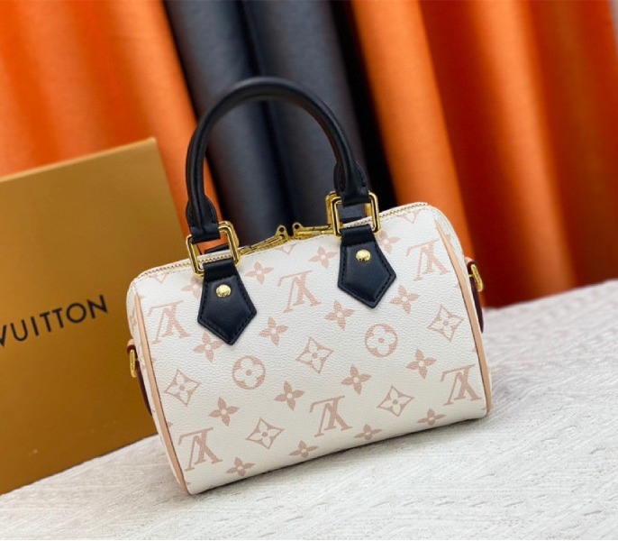 Replica Louis Vuitton Monogram Dune Canvas Speedy 20 With Jacquard Strap - Image 2