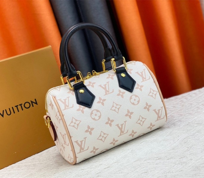 Replica Louis Vuitton Monogram Dune Canvas Speedy 20 With Jacquard Strap - Image 3
