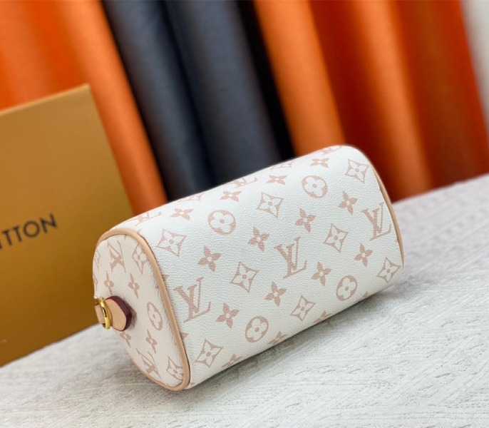 Replica Louis Vuitton Monogram Dune Canvas Speedy 20 With Jacquard Strap - Image 4