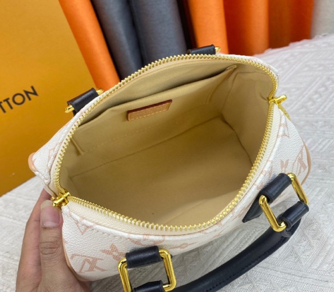 Replica Louis Vuitton Monogram Dune Canvas Speedy 20 With Jacquard Strap - Image 5