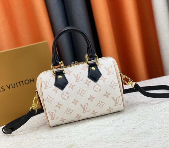Replica Louis Vuitton Monogram Dune Canvas Speedy 20 With Strap